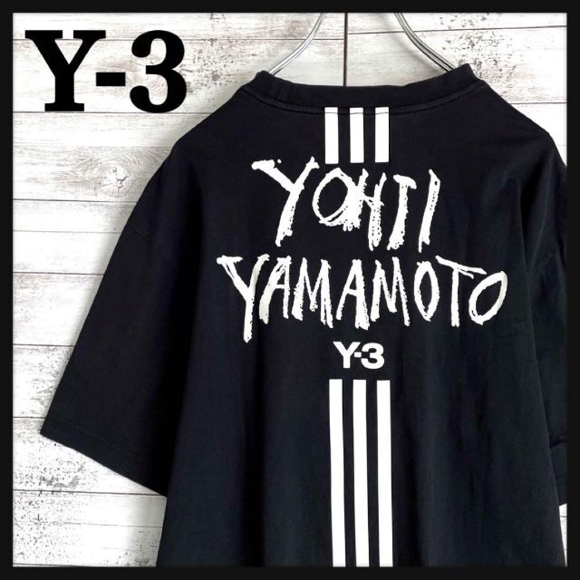 7069【即完売モデル】Y-3☆ビッグロゴ定番カラーtシャツ　入手困難　美品