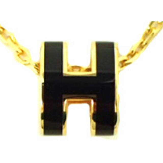 ポイント10倍】 Hermes F03 GOLD・H147992 NOIR エルメス - ネックレス