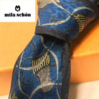 ミラショーン(mila schon)の★mila schon/ミラショーン★　イタリア製　シルク100％　ネイビー(ネクタイ)