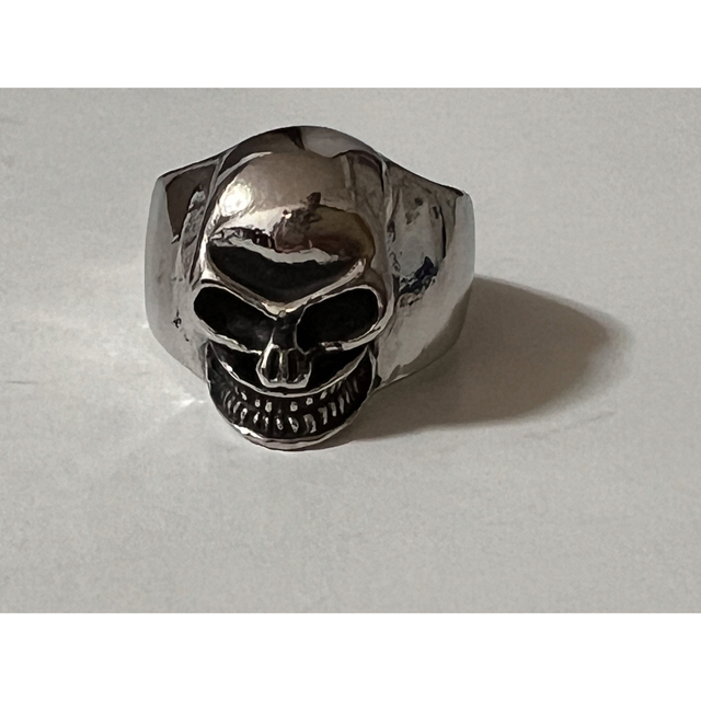 メンズ リング スカル 頭蓋骨 指輪シルバーユニック 15号 メンズのアクセサリー(リング(指輪))の商品写真