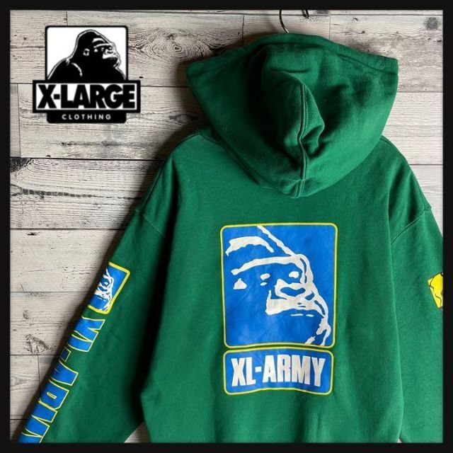 XLARGE☆ビッグロゴ入りパーカー　入手困難　即完売品