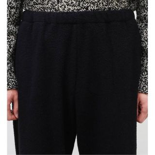 22AW コモリ COMOLI ウールフリース トラックパンツ ネイビー 2の通販