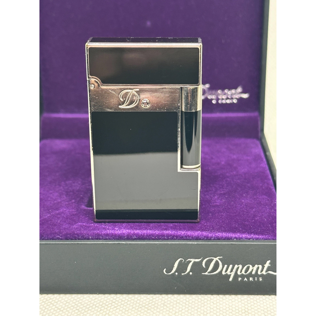 DuPont(デュポン)のデュポンライターライン2、限定モデル1Pブラックダイヤモンド。メンテ済み磨き済み メンズのファッション小物(タバコグッズ)の商品写真