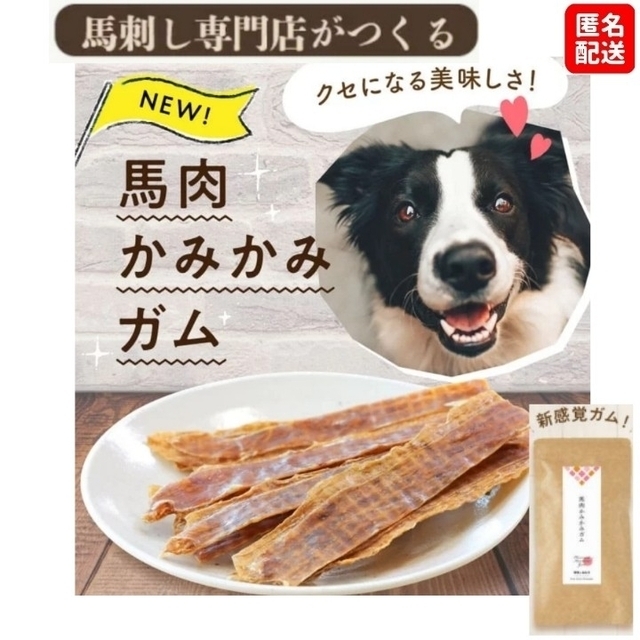 【健康いぬ生活】 馬肉かみかみガム レギュラーサイズ ×１袋 その他のペット用品(ペットフード)の商品写真