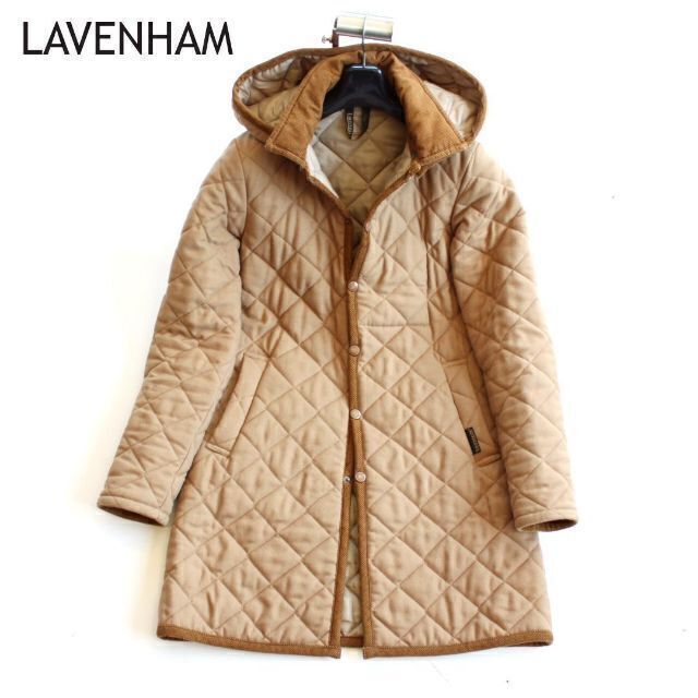 【美品】英国製 ラベンハム LAVENHAM カシミア混 キルティングジャケット