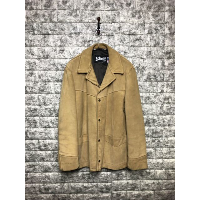 90s USA製 SCHOTT ショット ランチャー スウェード レザー