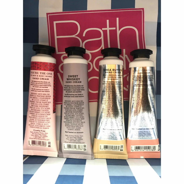 Bath & Body Works(バスアンドボディーワークス)のBath & Body Works  ハンドクリーム４点セット コスメ/美容のボディケア(ハンドクリーム)の商品写真