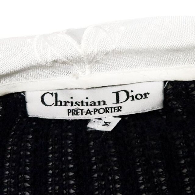 Christian Dior(クリスチャンディオール)のDior クリスチャン ディオール プレタポルテ レース 襟付き カーディガン レディースのトップス(カーディガン)の商品写真