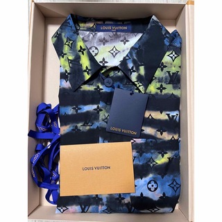 Louis Vuitton ジップドモノグラムタイダイシャツ　L