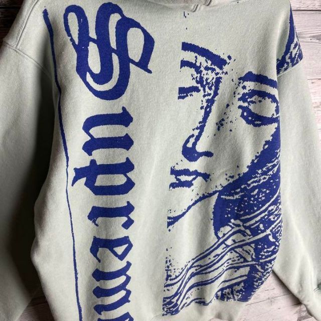 【希少カラー】シュプリーム☆ビッグロゴ入りパーカー 即完売 希少 Sサイズ