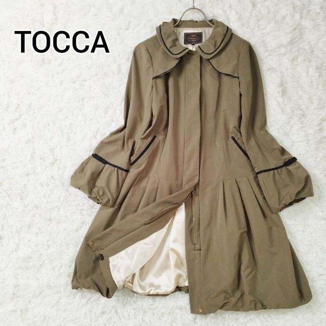 TOCCA トッカ スプリングコート トレンチコート ギャザー リボン 2