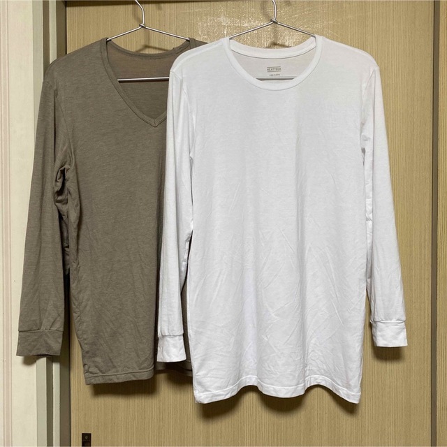 UNIQLO(ユニクロ)のユニクロ　ヒートテック ロングT　2点セット メンズのトップス(Tシャツ/カットソー(七分/長袖))の商品写真