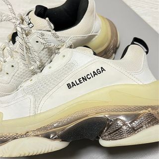 美品)バレンシアガ トリプルS クリアソール-