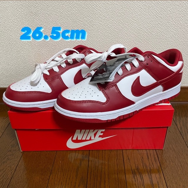 メンズNIKE Dunk Low Gym Red 26.5cm US8.5