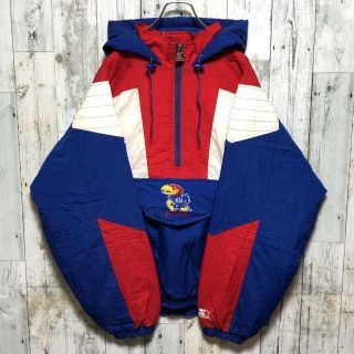 入手困難】スターター カンザス大学 カレッジ刺繍 中綿アノラック