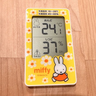 ミッフィー(miffy)のmiffy(ミッフィー)　デジタル温湿度計　BS-039 卓上・壁掛け両用タイプ(その他)