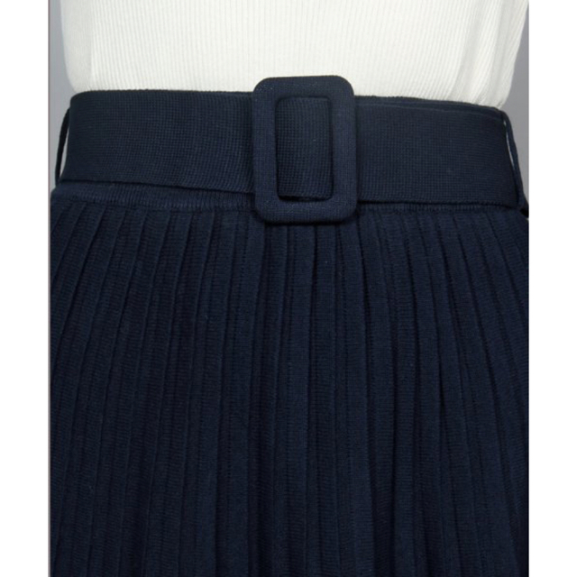 SCOT CLUB(スコットクラブ)のGRANDTABLE / ベルトプリーツニットスカート レディースのスカート(ロングスカート)の商品写真