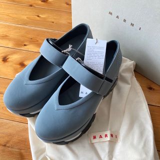再入荷 MARNI 厚底スニーカー ブルーグレー 39 - 通販 - www