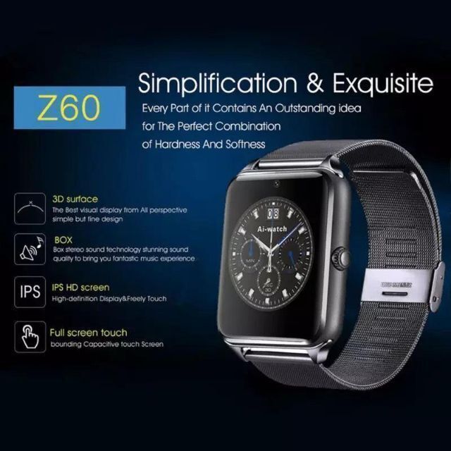 Z60 スマートウォッチ 　最安　多機能 　ギフト　金　スポーツ　おすすめ メンズの時計(腕時計(デジタル))の商品写真