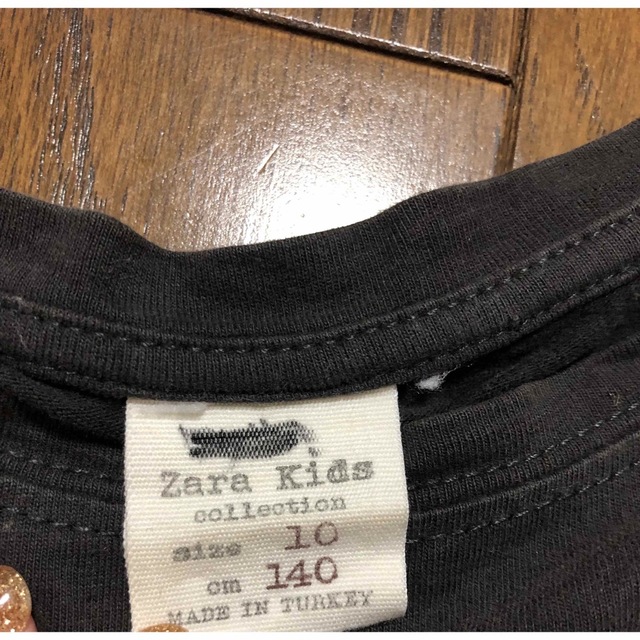 ZARA KIDS(ザラキッズ)のZARAkids ロンT 140 キッズ/ベビー/マタニティのキッズ服女の子用(90cm~)(Tシャツ/カットソー)の商品写真