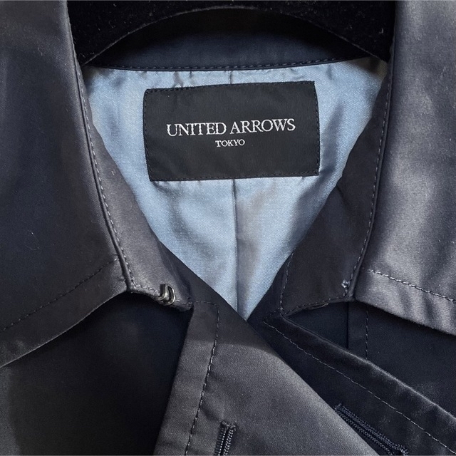 UNITED ARROWS(ユナイテッドアローズ)の美品☆ユナイテッドアローズ トレンチコート ネイビー 38 レディースのジャケット/アウター(トレンチコート)の商品写真