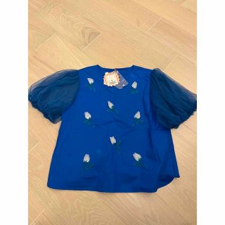 ドットアンドストライプスチャイルドウーマン(Dot&Stripes CHILDWOMAN)の【新品未使用】Dot and Stripes 半袖トップス(シャツ/ブラウス(半袖/袖なし))