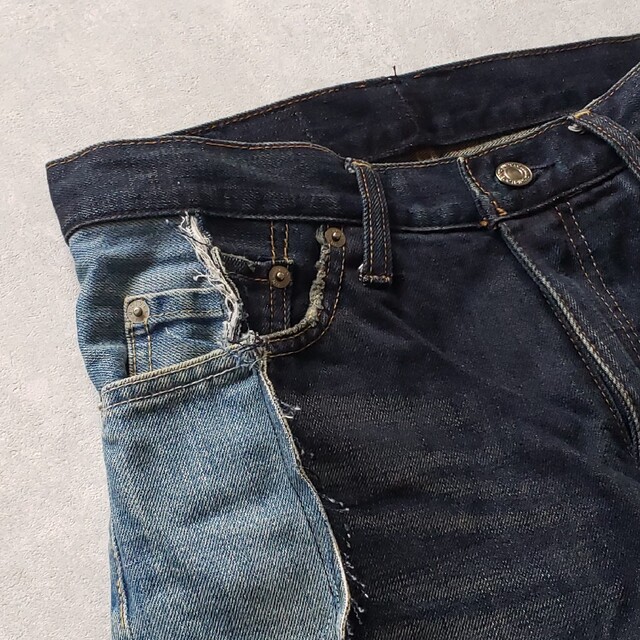 世界に1枚だけのリメイクジーンズ メンズのパンツ(デニム/ジーンズ)の商品写真