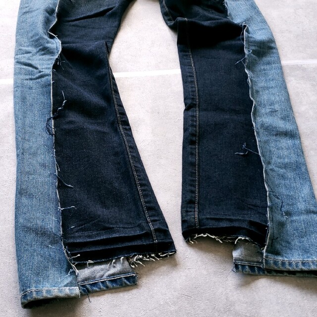 世界に1枚だけのリメイクジーンズ メンズのパンツ(デニム/ジーンズ)の商品写真