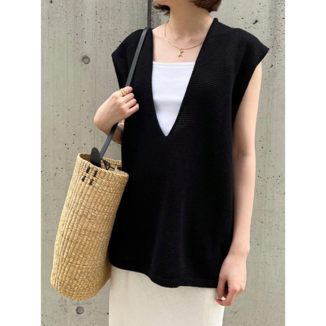 plage Italian Yarn Vest ニットベスト