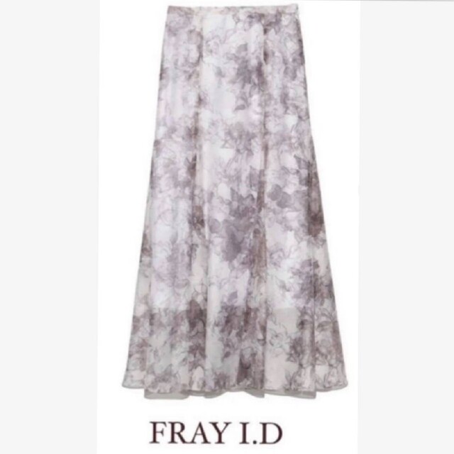 FRAY I.D(フレイアイディー)のFRAY♡シアー　フラワー　切替　スカート レディースのスカート(ロングスカート)の商品写真