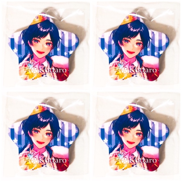 新品☆すたぽら【こったろ】生誕記念☆星型☆缶バッジ☆4点 新品☆すたぽら【こったろ】生誕記念☆星型☆缶バッジ☆4点