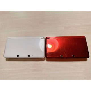 ニンテンドウ(任天堂)のニンテンドー　3DS アイスホワイト　フレアレッド　セット(携帯用ゲーム機本体)