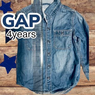 ギャップキッズ(GAP Kids)のGAPギャップオシャレ！ビンテージ風ダンガリー4歳　ジーンズ(ブラウス)