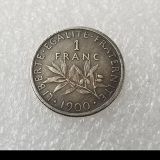 1919年 フランス 2フラン 種を蒔くマリアンヌ アンティークコイン(その他)
