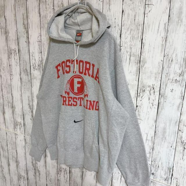 NIKE プルオーバーパーカー グレー L メキシコ製 センタースオッシュ