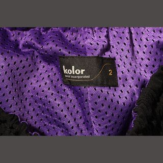 kolor - 23SS kolor カラー エステルカバリング天竺パンツ 2 ブラック