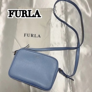 Furla - 値下げ【美品】フルラ　ショルダーバッグ　カメラバッグ　ブルー　リリー　ミミ