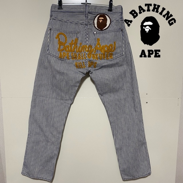 A BATHING APE - A BATHING APE/エイプ ヒッコリーデニム ストライプ