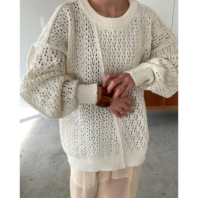 CLANE(クラネ)のクラネ ニット LACE BULKY KNIT レディースのトップス(ニット/セーター)の商品写真