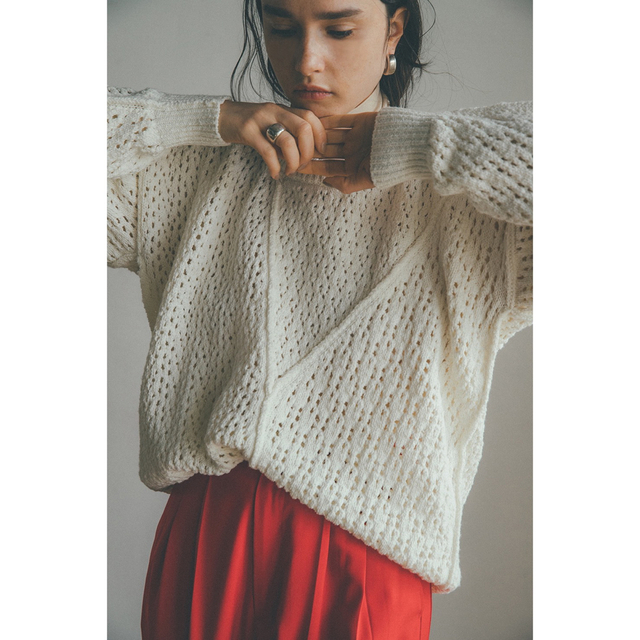 CLANE(クラネ)のクラネ ニット LACE BULKY KNIT レディースのトップス(ニット/セーター)の商品写真