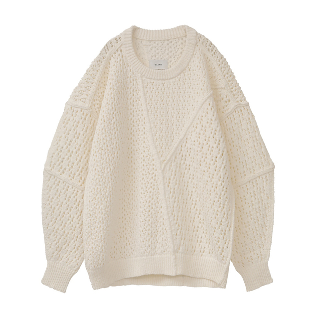 CLANE(クラネ)のクラネ ニット LACE BULKY KNIT レディースのトップス(ニット/セーター)の商品写真