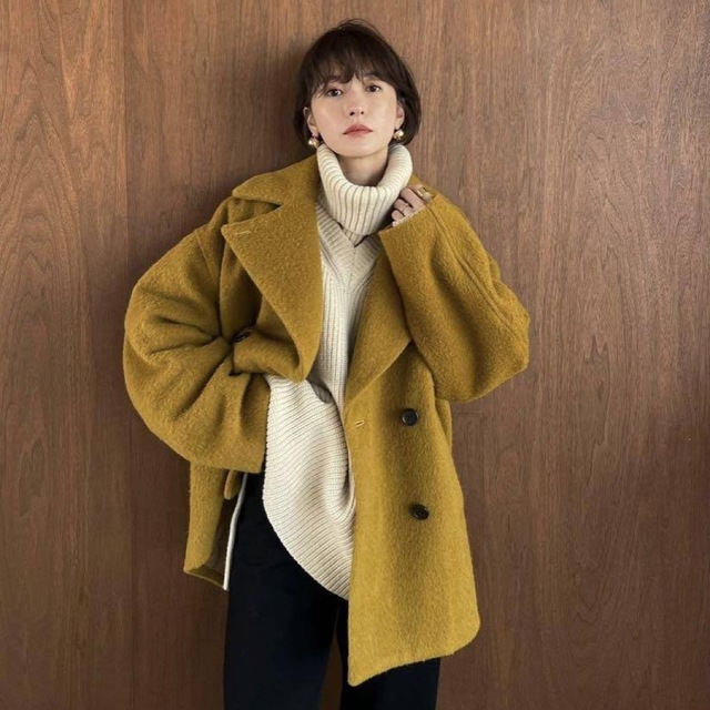 ジャケット/アウタークラネ　コート　OVER LINE DOUBLE COAT