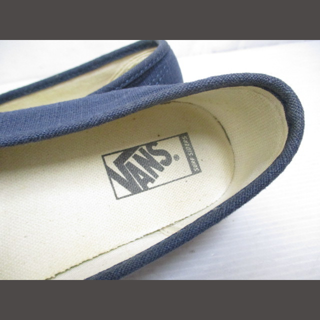 VANS(ヴァンズ)のバンズ VANS 美品 V782WJ スリッポン リネン シューズ 24cm 紺 レディースの靴/シューズ(スニーカー)の商品写真