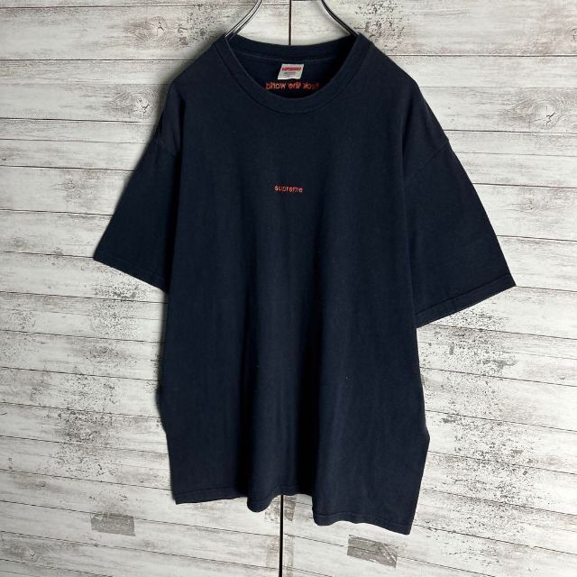 7123 【人気デザイン】シュプリーム☆ワンポイントロゴ定番カラーtシャツ　美品