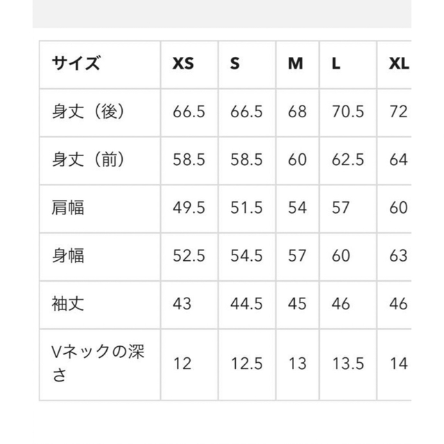 GU(ジーユー)のGU  ワイドリブVネックニットチュニック　S レディースのトップス(ニット/セーター)の商品写真