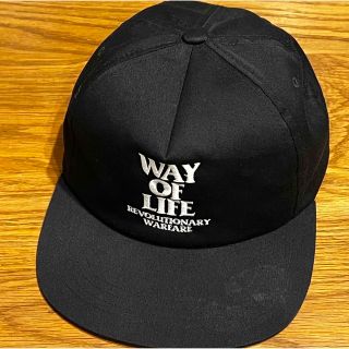 ラッツ(RATS)のrats cap way of life  ブラック　美品(キャップ)