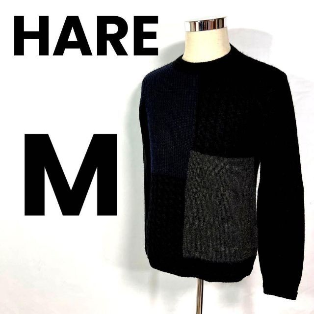 HARE(ハレ)のHARE ハレ　メンズ　ニット　セーター　古着　Mサイズ メンズのトップス(ニット/セーター)の商品写真