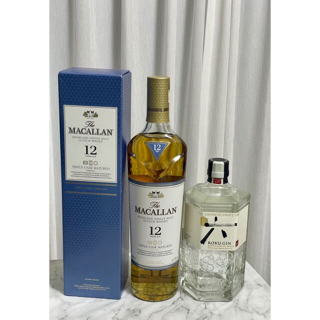 ザ・マッカラン トリプルカスク12年700ml 六ROKU GIN 2本セット