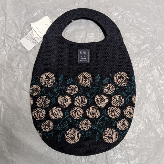 wa9473カラーミナペルホネン ロージー rosy エッグバッグ navy