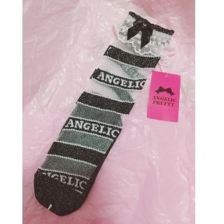 アンジェリックプリティー(Angelic Pretty)のストライプキャンディクルー丈ソックス(ソックス)